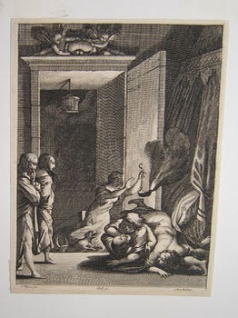 Item #59-2422 The Discovery. Abraham Bosse, after Claude Vignon