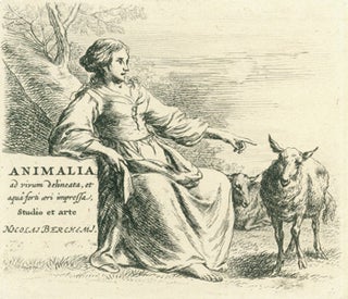 Item #59-2424 Shepherdess. "Animalia..." Nicholaes Berchem