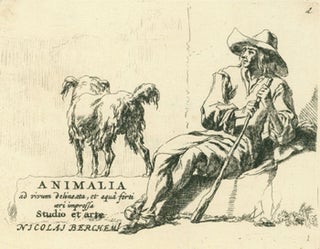 Item #59-2425 Shepherd and Dog. "Animalia..." Nicholaes Berchem