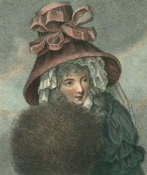 Item #59-2433 Portrait of Madame Bovary. Mezzotint artist