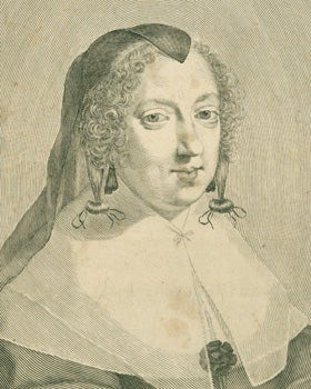 Mellon, Claude - Portrait of Anne of Austria, Queen of France
