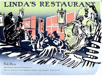 Item #59-2999 Linda's Restaurant I. Los Angeles. Robert Ross, the Mendocino Bob Ross.
