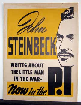 Item #59-3020 John Steinbeck writes about the little man in the war. Now in the P.I. John Steinbeck.