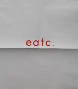 Item #59-3022 eatc. from the Electric Poems portfolio. Aram Saroyan