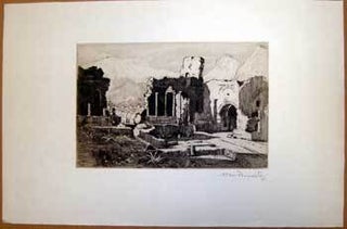 Item #59-3050 Greek Theater. Taormina. Mt. Etna in Background. Wm Donald