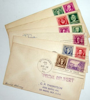 Item #59-3063 Famous American Series. (First Day Covers - Composers' Group) Stephen Collins, John Philip Sousa, Victor Herbert, Edward A. MacDowell, Ethelbert Nevin. United States Postal Service.