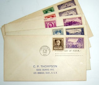 Item #59-3071 Famous American Series. (First Day Covers - The Poets' Group). Henry W. Longfellow,...