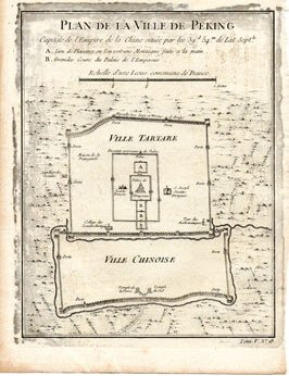Item #59-3098 Plan de la Ville de Peking (CPierre-Quentin Chedel. hina). Pierre-Quentin Chedel