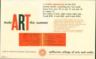Item #59-3099 Poster: Study ART this summer. California College of Arts and Crafts
