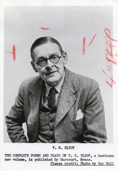Item #59-3113 T. S. Eliot. The Complete Poems and Plays of T. S. Eliot, a handsome new volume, is...