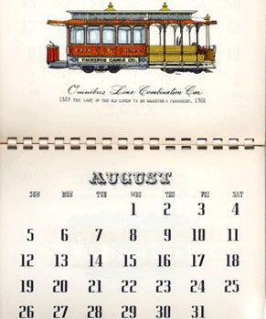 Item #59-3128 Evelyn Curro's First Annual Americana Calendar. Evelyn Curro