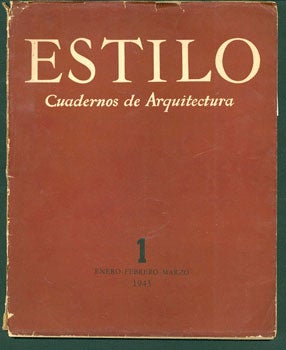 Item #59-3281 Estilo: Cuadernos de Arquitectura, Vol. 1, Number 1. José Luis Frías