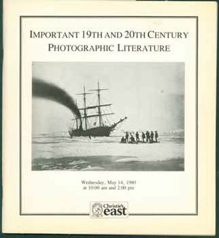 Item #59-3300 Important 19th and 20th Century Photographic Literature. Christie's East