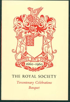 Item #59-3320 Guest packet for The Royal Society Tercentenary Celebrations Banquet. The Royal...