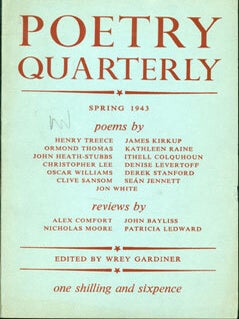 Item #59-3514 Poetry Quarterly. Volume 5, No. 1, Spring 1943. Wrey Gardiner, John Heath-Stubbs...