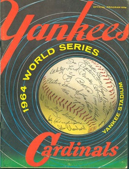 Item #59-3553 Yankees/Cardinals. 1964 World Series, Yankee Stadium. New York Yankees
