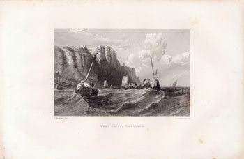 Item #59-3580 East Cliff, Hastings. Clarkson Stanfield, artist, engraver J. Stephenson.