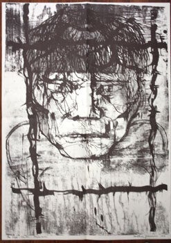 Item #59-3609 Exhibit poster for What Is To Be Done? The Plague Drawings: Vietnam, Section Four....