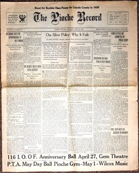 Pioche Record, The - The Pioche Record. Pioche, Nevada, Thursday, April 25, 1935