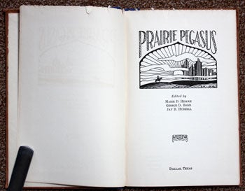Item #59-3901 Prairie Pegasus. Marie D. Hemke, Jay B. Hubbell, George D. Bond.