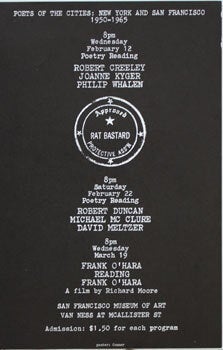 Item #59-3958 Poets of the Cities: New York and San Francisco 1950-1965. Bruce Conner