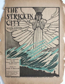 Item #59-3960 [Sheet Music] The Stricken City. Ella Wheeler Wilcox, Francesco Fanciulli