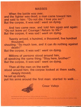 Vallejo, Cesar, translated by Robert Bly - Masses
