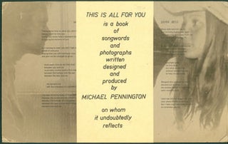 Item #59-4004 Poster for This Is All for You." Michael Pennington