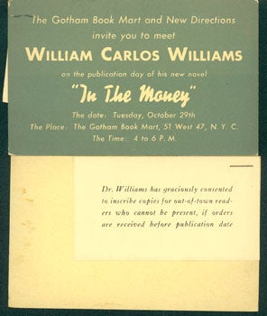 Item #59-4063 The Gotham Book Mart and New Directions invite you to meet William Carlos Williams...