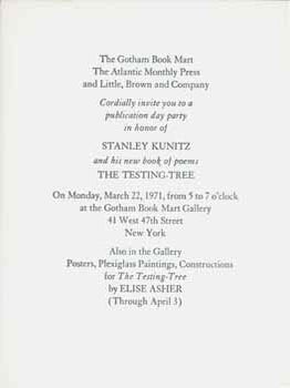 Item #59-4160 The Gotham Book Mart The Atlantic Monthly Press and Little, Brown and Company...