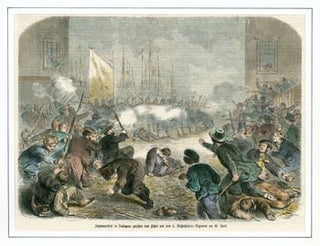 Item #59-4195 Zusammenstoss in Baltimore zwisschen dem pobl und dem 6. Massachusetts Regiment am...