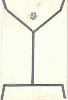 Item #59-4268 Unmarked, stamped envelope with original monogrammed stamp by Sarah Bernhardt....