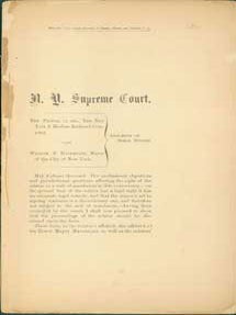 Item #63-0035 The People, Ex Rel. The New York & Harlem Railroad Company agst. William F....