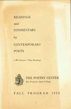 Item #63-0060 Readings And Commentary by Contemporary Poets. Workshops. Play Readings. Fall...