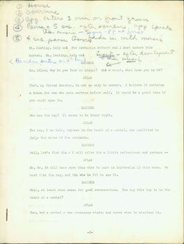 Item #63-0146 Untitled Script. Vin Duffey