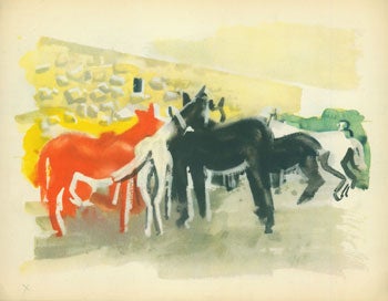 Item #63-0165 Horses. 20th Century European Artist.