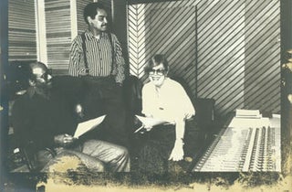 Item #63-0282 Art Farmer & Benny Golson in recording studio: Publicity Photograph for...