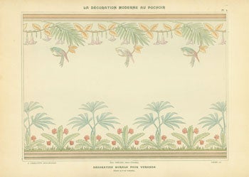 Charayron, A. and Jean Saude - Decoration Murale Pour Veranda. Plate 7 from la Decoration Moderne Au Pochoir