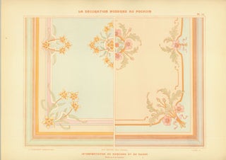 Item #63-0465 Interpretation Du Narcisse Et Du Pavot. Plate 15 from La Decoration Moderne Au...
