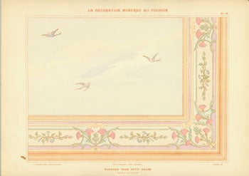 Charayron, A. and Jean Saude - Plafond Pour Petit Salon. Plate 18 from la Decoration Moderne Au Pochoir