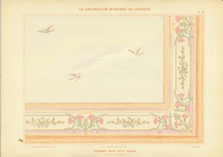 Item #63-0468 Plafond Pour Petit Salon. Plate 18 from La Decoration Moderne Au Pochoir. A....