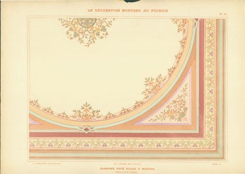 Item #63-0470 Plafond Pour Salle A Manger. Plate 20 from La Decoration Moderne Au Pochoir. A. Charayron, Jean Saude.