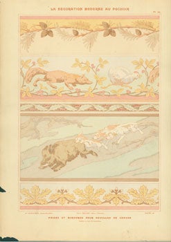Charayron, A. and Jean Saude - Frises Et Bordures Pour Pavillon de Chasse. Plate 27 from la Decoration Moderne Au Pochoir