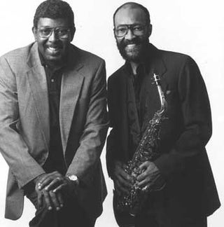 Item #63-0618 Jimmy McGriff & Hank Crawford: Publicity Photograph for Milestone Records....