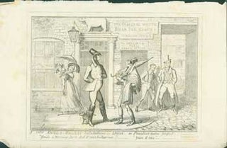 Item #63-0729 Anglo-Gallic Salutations in London - or, Practice Makes Perfect. George Cruikshank