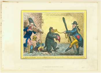 Item #63-0733 The Bear And His Leader. James Gillray.