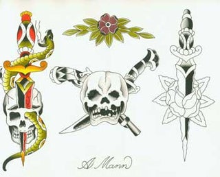 Item #63-0781 Original Tattoo designs. A. Mann