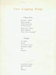 Item #63-0824 Two Logging Songs. Serendipity Books, Arif Press, Gary Snyder