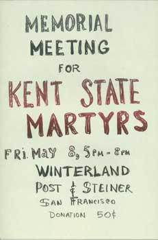 Winterland Ballroom (San Francisco) - Memorial Meeting for Kent State Martyrs