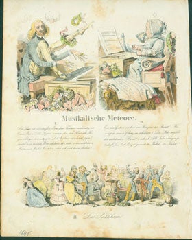Item #63-0969 Musikalische Meteore (Musical Meteor). Fliegende Blätter, Band 1, Nr. 7, S. 56. Hermann Dyck, illust.